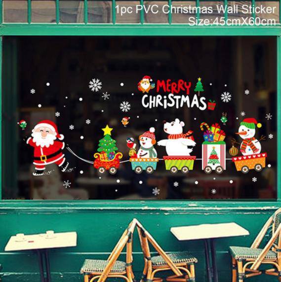 Christmas Wall Window Stickers Marry Christmas Decoration