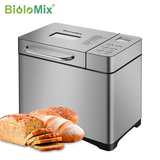 19-in-1 Automatic Bread Maker 650W Programmable Bread Machine with 3 Loaf Sizes Fruit Nut Dispenser - TheWellBeing4All
