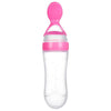 Squeezing Feeding Bottle Silicone Newborn Baby Training Rice Spoon Infant Cereal Food Supplement Feeder Safe Tableware Tools - TheWellBeing4All