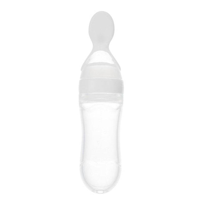 Squeezing Feeding Bottle Silicone Newborn Baby Training Rice Spoon Infant Cereal Food Supplement Feeder Safe Tableware Tools - TheWellBeing4All