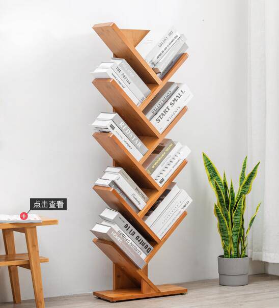 Environmental protectionAll-nan   bamboo bookshelf vertical floor-standing book storage rack - TheWellBeing4All