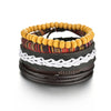 Braided Wrap Leather Bracelet for Men Vintage Life Tree Guitar Wood Beads Fashion Male Bracelets Wristband - TheWellBeing4All