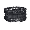 Braided Wrap Leather Bracelet for Men Vintage Life Tree Guitar Wood Beads Fashion Male Bracelets Wristband - TheWellBeing4All