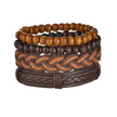 Braided Wrap Leather Bracelet for Men Vintage Life Tree Guitar Wood Beads Fashion Male Bracelets Wristband - TheWellBeing4All