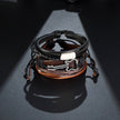 Braided Wrap Leather Bracelet for Men Vintage Life Tree Guitar Wood Beads Fashion Male Bracelets Wristband - TheWellBeing4All