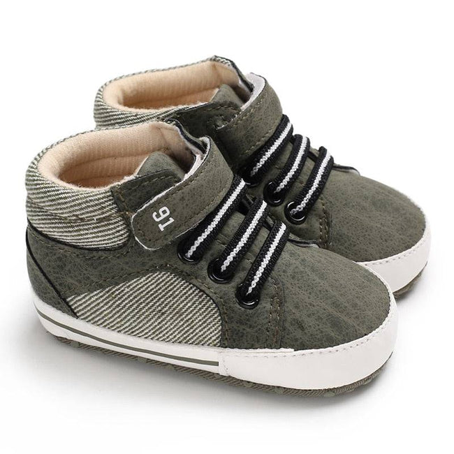 Newborn Baby Shoes Brown Themed Multicolor Boys and Girls Shoes Casual Sneakers Soft Sole Non-Slip Toddler Shoes First Walkers