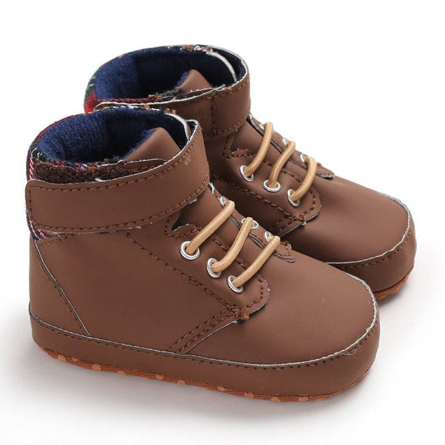 Newborn Baby Shoes Brown Themed Multicolor Boys and Girls Shoes Casual Sneakers Soft Sole Non-Slip Toddler Shoes First Walkers