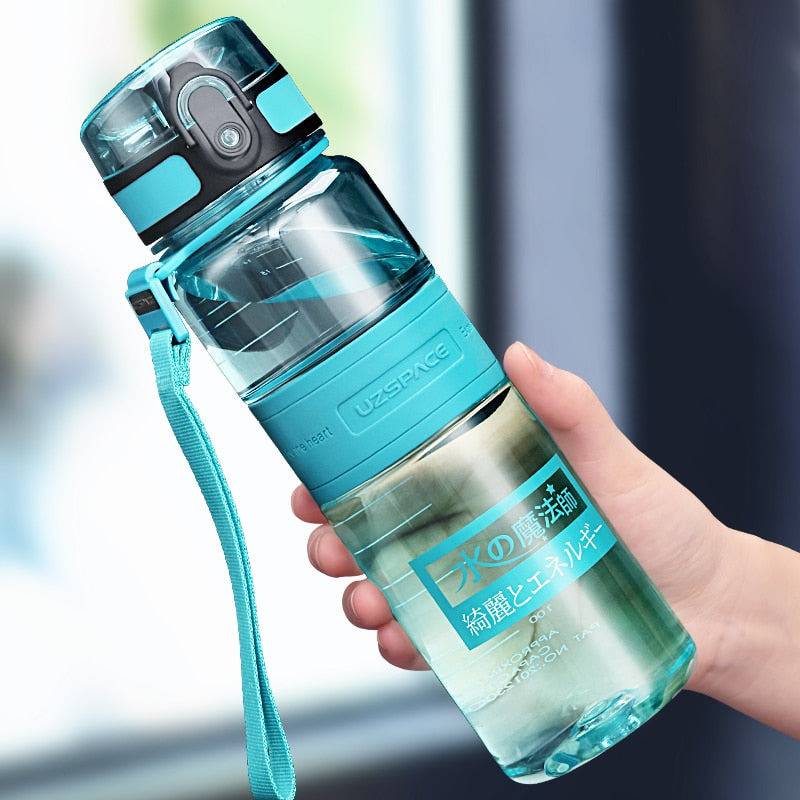 Fitness Sports Water Bottle Large Capacity Eco-Friendly Plastic Portable Leakproof Shaker Fruit Drink Bottle BPA Free - TheWellBeing4All