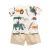 Summer Short Sleeve Cotton Baby Tops + Baby Shorts 2Pcs Casual - TheWellBeing4All