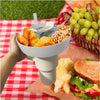 Snacks Holder Multifunctional Triple Top Popcorn Snack Bowl Drink With Straw for Stanley Quencher - TheWellBeing4All