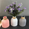 Flower Vase Imitation Ceramic Flower Pot Decoration Home Plastic Vase Flower Arrangement Nordic Style - TheWellBeing4All