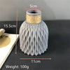 Flower Vase Imitation Ceramic Flower Pot Decoration Home Plastic Vase Flower Arrangement Nordic Style - TheWellBeing4All