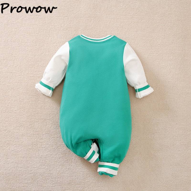 Prowow 0-18M Football Baseball Basketball Baby Boys Clothes Uniforms Sport Jersey Long Sleeve Newborns Rompers For Boys Clothing - TheWellBeing4All