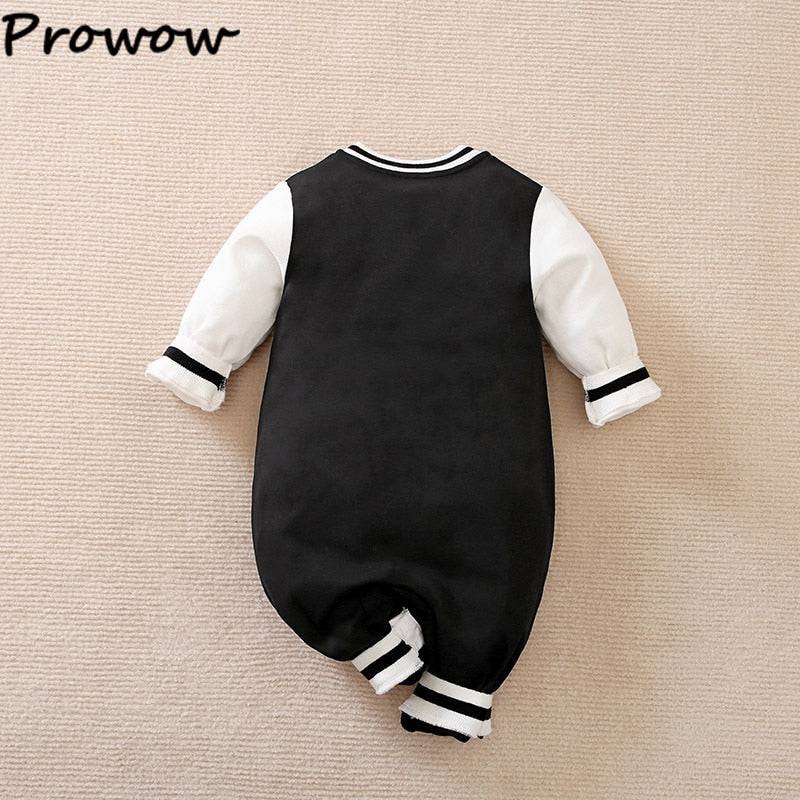 Prowow 0-18M Football Baseball Basketball Baby Boys Clothes Uniforms Sport Jersey Long Sleeve Newborns Rompers For Boys Clothing - TheWellBeing4All