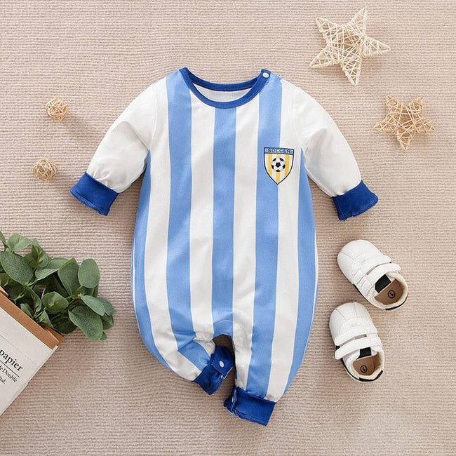 Prowow 0-18M Football Baseball Basketball Baby Boys Clothes Uniforms Sport Jersey Long Sleeve Newborns Rompers For Boys Clothing - TheWellBeing4All