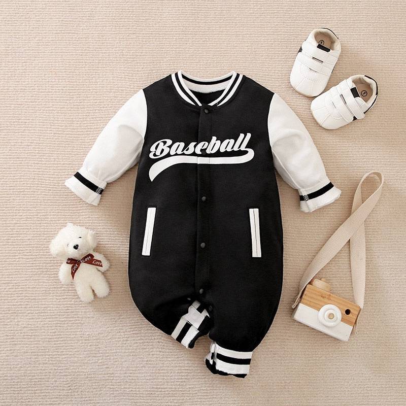 Prowow 0-18M Football Baseball Basketball Baby Boys Clothes Uniforms Sport Jersey Long Sleeve Newborns Rompers For Boys Clothing - TheWellBeing4All