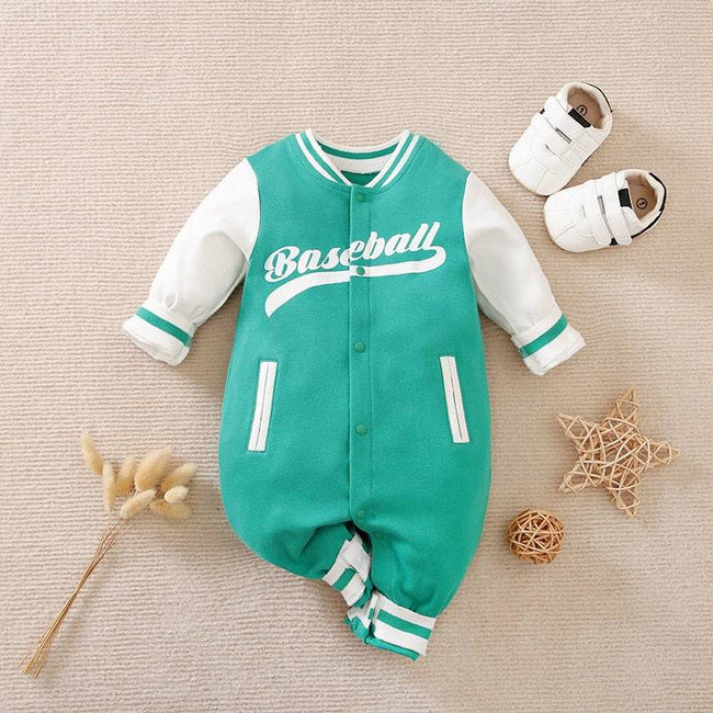 Prowow 0-18M Football Baseball Basketball Baby Boys Clothes Uniforms Sport Jersey Long Sleeve Newborns Rompers For Boys Clothing - TheWellBeing4All