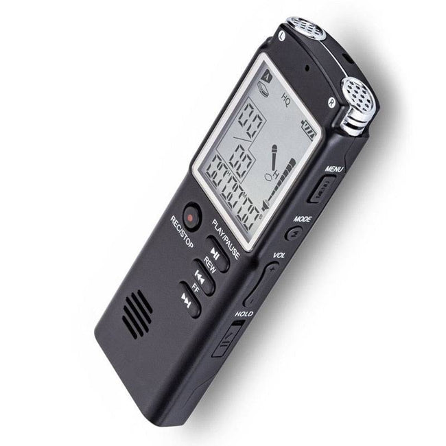 High-Quality Digital Audio Voice Recorder a key lock screen Telephone Recording Real Time Display with MP3 Player - TheWellBeing4All