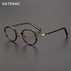 Vintage Acetate Glasses Frame Men Round Luxury Myopia Prescription Optical Eyeglasses Frame - TheWellBeing4All