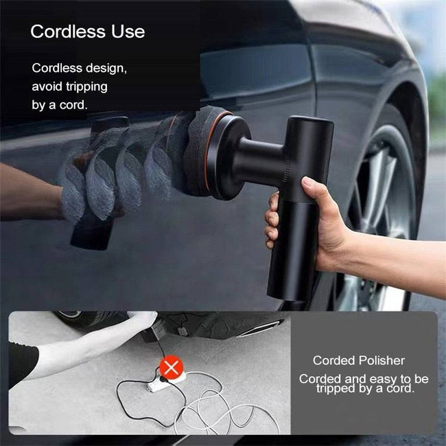 Auto Polisher Machine Wireless Electric Polishing Wax Tool Adjustable Speed Cordless - TheWellBeing4All