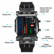 Men led Watch Creative Crab Type Electronic Watch Luminous Binary Waterproof Multi Function - TheWellBeing4All