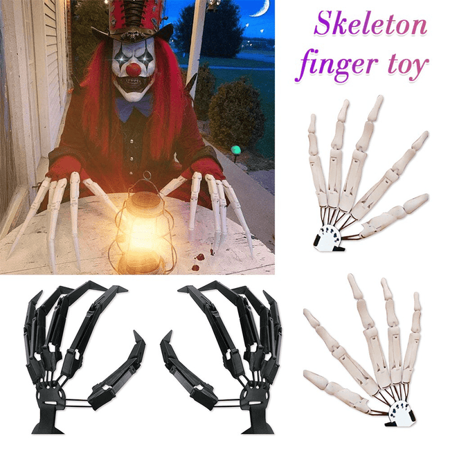 Skull Finger Knuckle Gloves - Perfect for Halloween Party Cosplay & Decor - TheWellBeing4All