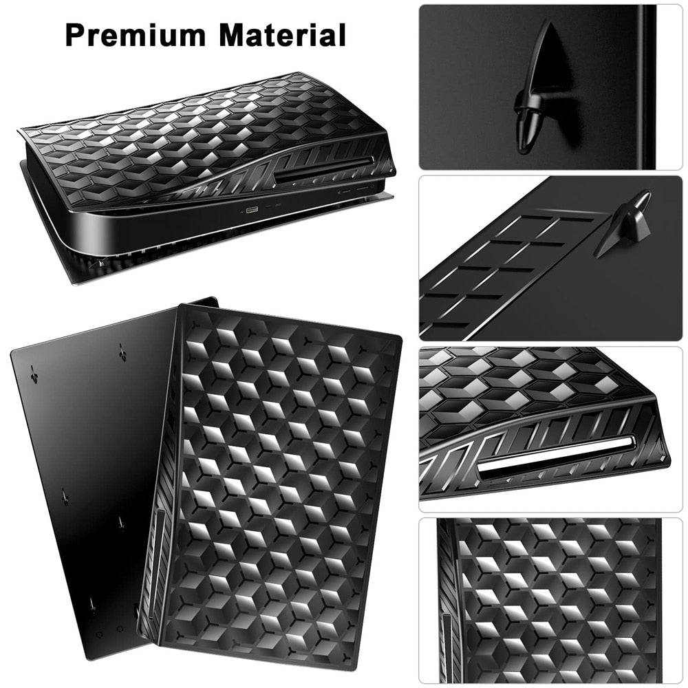 Hard Plates Replacement Shockproof Cover Skins Shell Panels for PS5 Disc Edition Console - TheWellBeing4All