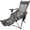 TheWellBeing ™ Outdoor Folding Camp Chair Backrest With Footrest Portable Bed Nap Chair - TheWellBeing4All