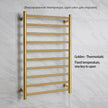 Gold Bathroom Electric Heated Towel Rail Stainless Steel Heated Towel Rack Smart Touch Towel Radiator Thermostatic Towel Warmer - TheWellBeing4All