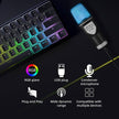 USB Microphone RGB Microphone Condensador Wire Gaming Mic for Podcast Recording Studio Streaming Laptop Desktop PC - TheWellBeing4All