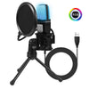 USB Microphone RGB Microphone Condensador Wire Gaming Mic for Podcast Recording Studio Streaming Laptop Desktop PC - TheWellBeing4All