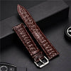 Crocodile Skin Calfskin Soft Watch Strap Leather Watchband - TheWellBeing4All