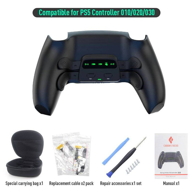 DATA FROG Remap Kit Back Button Housing for PS5 Controller Paddle With LED Indicator Turbo-Speed Adjustable - TheWellBeing4All