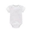 Hi Daddy Mommy Told Me That You Are Awesome Baby Bodysuit Gray Body Baby Boy Girl Romper Short Sleeve Newborn Jumpsuit Outfits - TheWellBeing4All