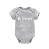 Hi Daddy Mommy Told Me That You Are Awesome Baby Bodysuit Gray Body Baby Boy Girl Romper Short Sleeve Newborn Jumpsuit Outfits - TheWellBeing4All