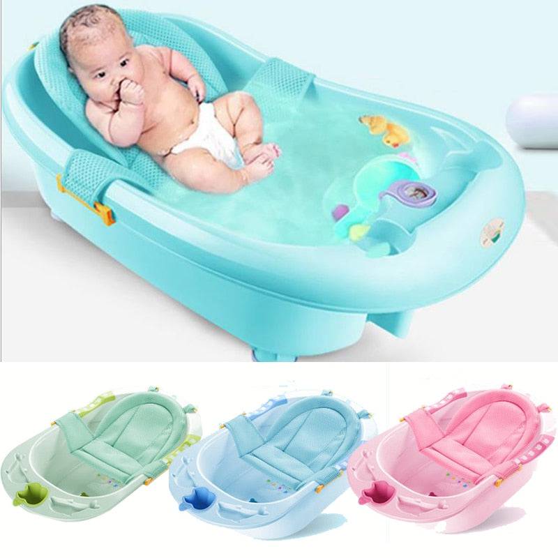 Baby Bath Net Tub Security Support Child Shower Care for Newborn Adjustable Safety Net Cradle Sling Mesh - TheWellBeing4All