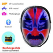 TheWellBeing™ LED Mask with Bluetooth App Control - Light Up Face Mask for Halloween Masquerade Party (Adults & Kids)