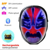 TheWellBeing™ LED Mask with Bluetooth App Control - Light Up Face Mask for Halloween Masquerade Party (Adults & Kids)