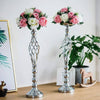 Flowers Metal Candle Holders Wedding Metal Flower Centerpiece Flower Rack Flowers Vases Candlestick Table Stand Home Party Decor - TheWellBeing4All