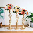 Flowers Metal Candle Holders Wedding Metal Flower Centerpiece Flower Rack Flowers Vases Candlestick Table Stand Home Party Decor - TheWellBeing4All