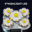 Super Bright Flashlight Rechargeable Outdoor Multi-function Waterproof Led Long-range Spotlight Battery Display COB Light - TheWellBeing4All