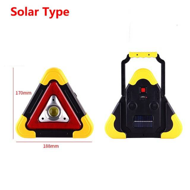 TheWellBeing™ 2 IN 1 Solar Emergency Triangular Roadside Warning Light - TheWellBeing4All