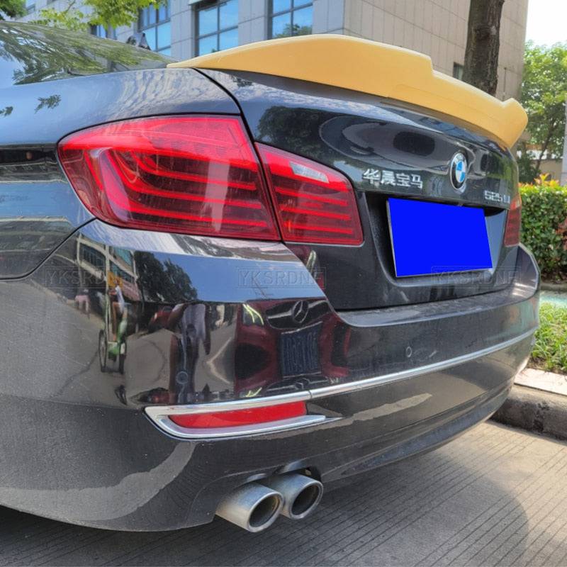 BMW 5 Series F10 Spoiler 2011--2017 Year Real Glossy Black Rear Wing PSM Style Sport - TheWellBeing4All