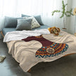 African Woman Flannel Blanket Soft Bedspread Blankets - TheWellBeing4All