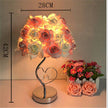 Rose Flower LED Table Lamp Wedding Party Bedroom Bedside Night Light - TheWellBeing4All