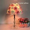 Rose Flower LED Table Lamp Wedding Party Bedroom Bedside Night Light - TheWellBeing4All