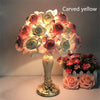 Rose Flower LED Table Lamp Wedding Party Bedroom Bedside Night Light - TheWellBeing4All