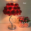 Rose Flower LED Table Lamp Wedding Party Bedroom Bedside Night Light - TheWellBeing4All