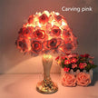 Rose Flower LED Table Lamp Wedding Party Bedroom Bedside Night Light - TheWellBeing4All