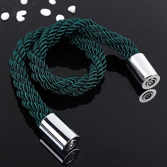 Curtain Magnetic Buckles Binding Rope Drapery Tieback Punch-Free Holder Hook Buckle Clip Curtains - TheWellBeing4All